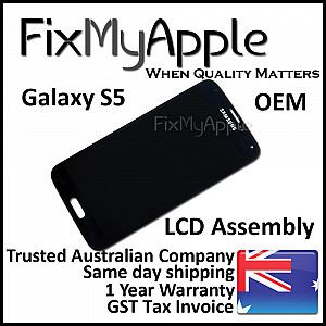 Samsung Galaxy S5 LCD Touch Screen Digitizer Assembly with Home Button - Gold [Full OEM]